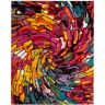 SAFAVIEH Fiesta Shag Multi 8 ft. x 10 ft. Abstract Area Rug