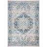 SAFAVIEH Victoria Blue/Gray 4 ft. x 6 ft. Border Area Rug