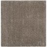 SAFAVIEH Milan Shag 7 ft. x 7 ft. Gray Square Solid Area Rug