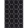 StyleWell Trellis Frieze Black/Ivory 4 ft. x 6 ft. Geometric Area Rug