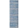 SAFAVIEH Adirondack Blue/Silver 3 ft. x 16 ft. Striped Runner Rug