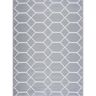 Miami Gray White 8 ft. x 10 ft. Reversible Recycled Plastic Indoor/Outdoor Area Rug