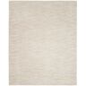 Nourison Essentials 8 ft. x 10 ft. Ivory Beige Solid Contemporary Indoor/Outdoor Patio Area Rug