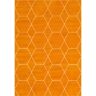 StyleWell Trellis Frieze Orange/Ivory 4 ft. x 6 ft. Geometric Area Rug