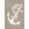 nuLOOM Nautical Anchor Beige 3 ft. x 5 ft. Indoor Area Rug