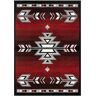 Home Dynamix Premium Sagrada Red/Grey 5 ft. x 7 ft. Southwestern Geometric Area Rug