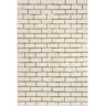 nuLOOM Ariana Brick Pattern Wool Blend Ivory 4 ft. x 6 ft. Casual Area Rug