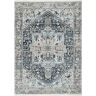 nuLOOM Ehtel Medallion Fringe Dark Blue 8 ft. x 10 ft. Area Rug