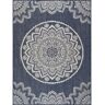 Beverly Rug Blue 6 ft. x 9 ft. Waikiki Insignia Modern Indoor Outdoor Area Rug