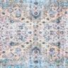 Unique Mangata Mary Blue 2 ft. 7 in. x 13 ft. Runner Machine Washable Area Rug