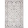 SAFAVIEH Isabella Light Gray/Cream 8 ft. x 10 ft. Floral Border Area Rug