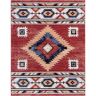 Well Woven Tulsa Lea Traditional Southwestern Geometric Crimson/Red 5 ft. 3 in. x 7 ft. 3 in. Area Rug