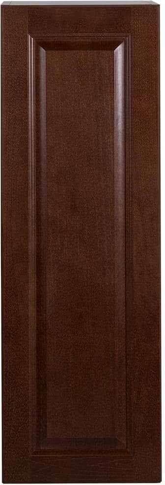 Hampton Bay Benton Assembled 12x36x12 in. Wall Cabinet in Amber