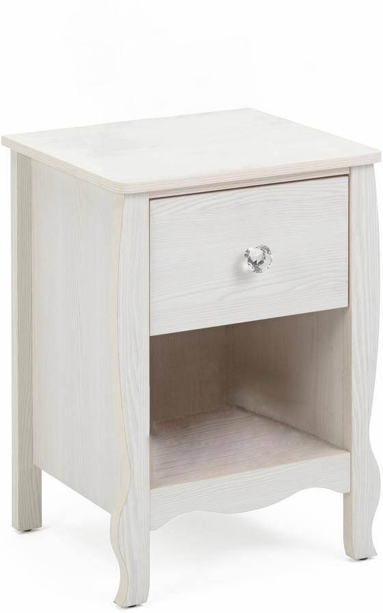 4D Concepts Haven 15.6 in. W x 17.5 in. D x 24 in. H White Nightstand