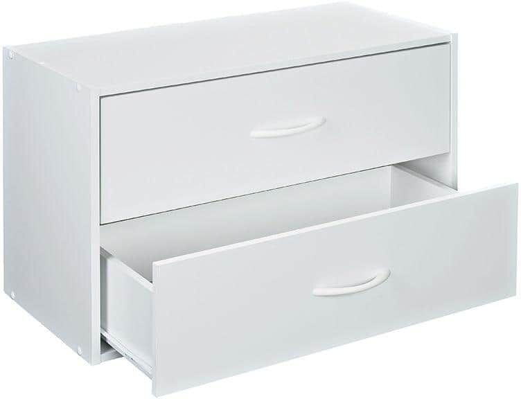 ClosetMaid 24 in. W White Base Organizer with drawers for Wood Closet System