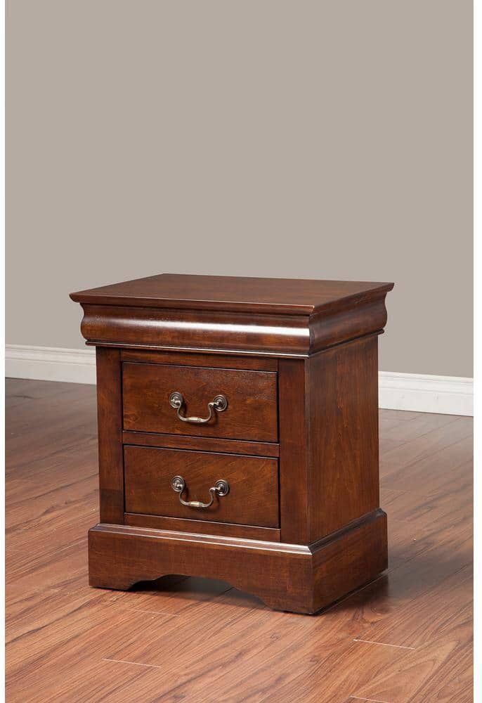 West Haven 2-Drawer Cappuccino Nightstand