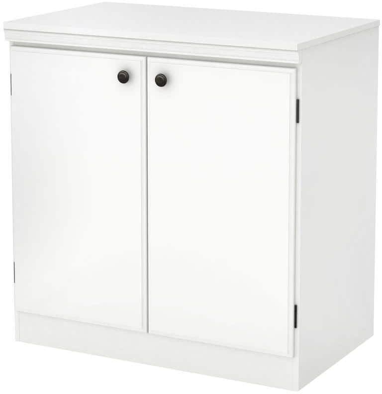 South Shore Morgan Pure White Storage Cabinet