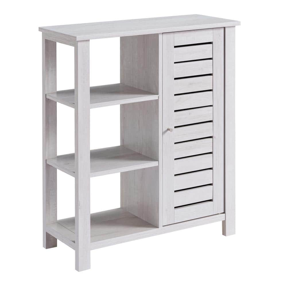 Furniture of America Maxine White Oak Storage Accent Cabinet With Shelves