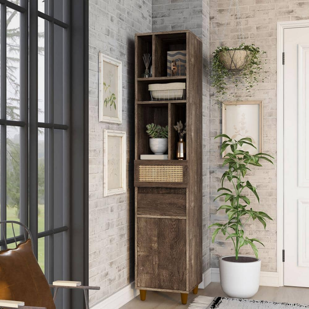 Furniture of America Burd Reclaimed Oak Storage Accent Cabinet