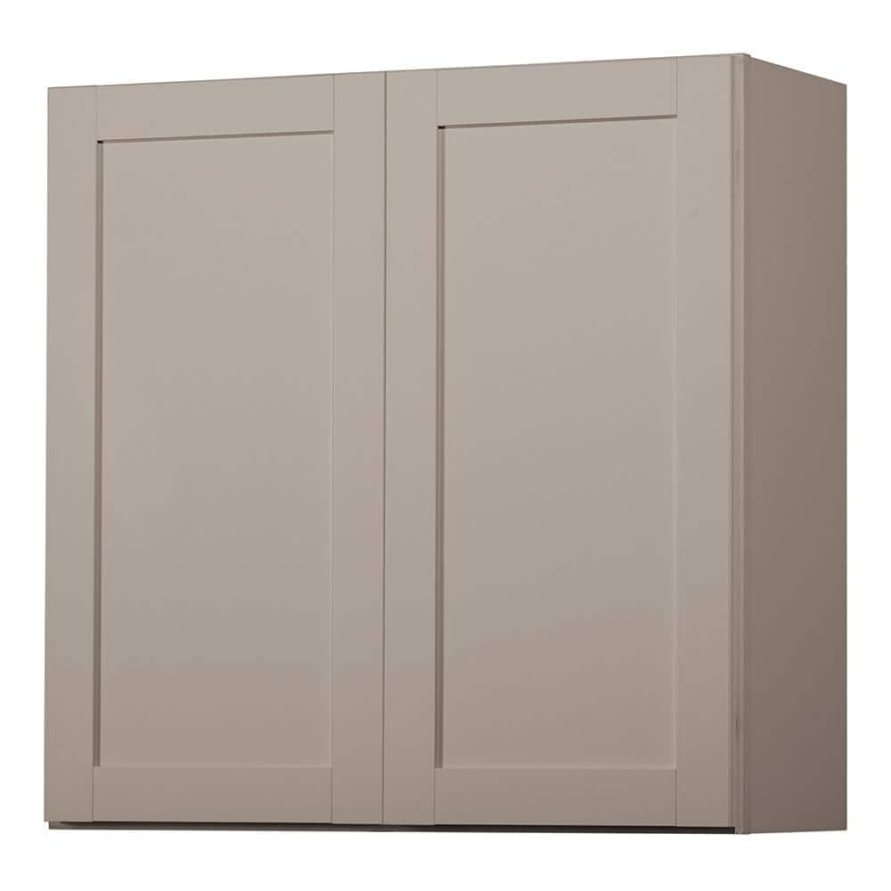 Hampton Bay Westfield Dusk Gray Shaker Stock Assembled Wall Kitchen Cabinet (30 in. W x 12 in. D)