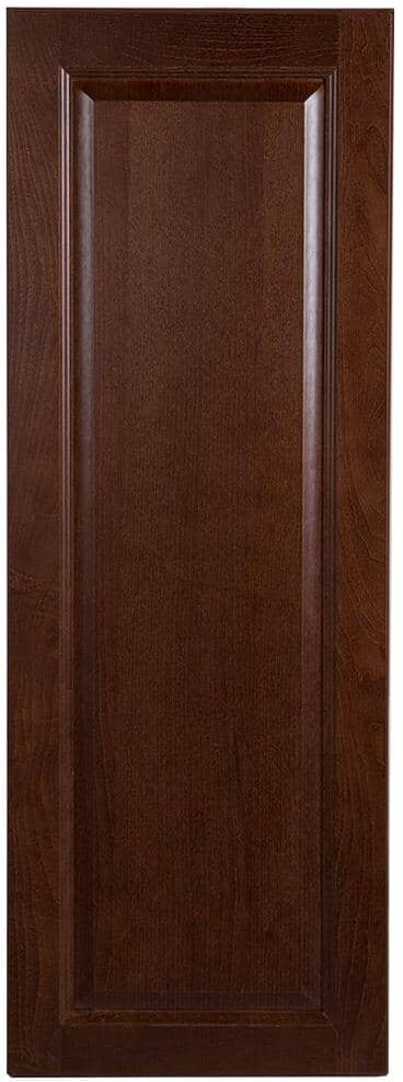 Hampton Bay Benton Assembled 15x42x12 in. Wall Cabinet in Amber