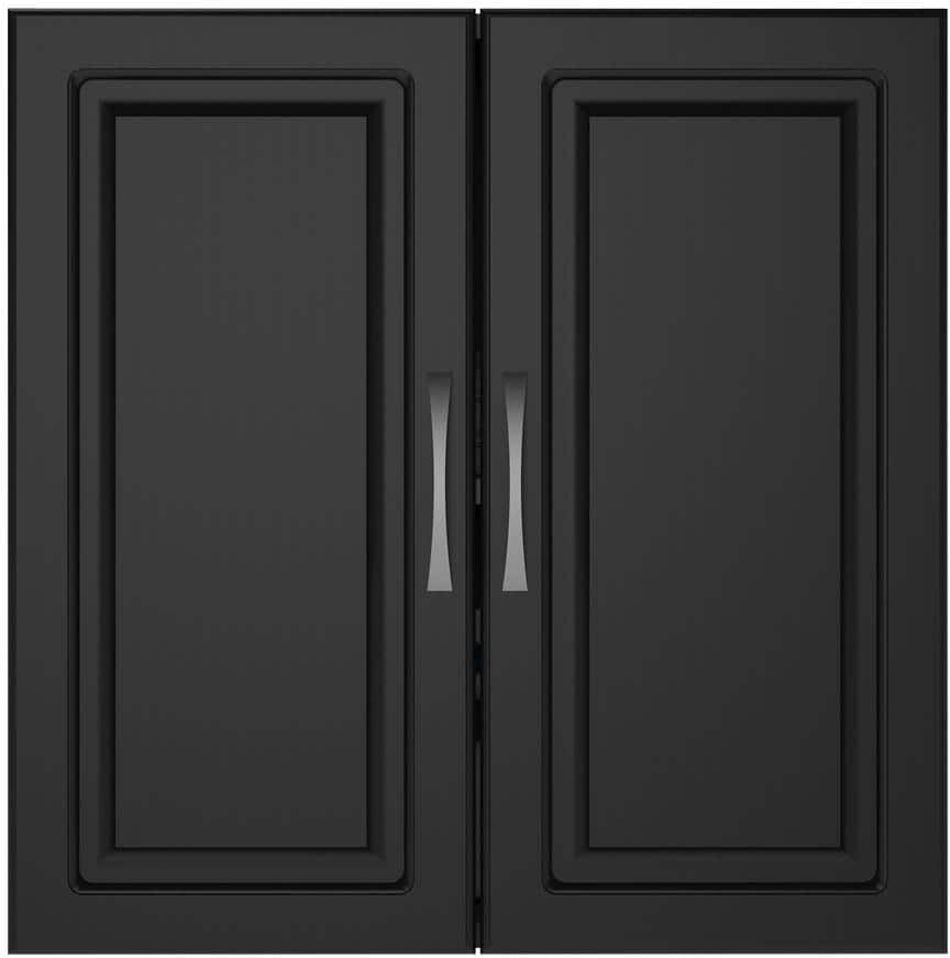 Ameriwood Home Trailwinds 24 in. Obsidian Black Wall Storage Cabinet