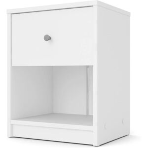 Tvilum Portland 1-Drawer White Nightstand