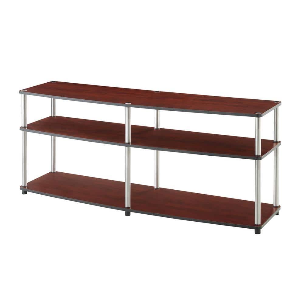 Convenience Concepts Designs2Go 16 in. Cherry Composite TV Stand Fits TVs Up to 65 in. with Open Storage