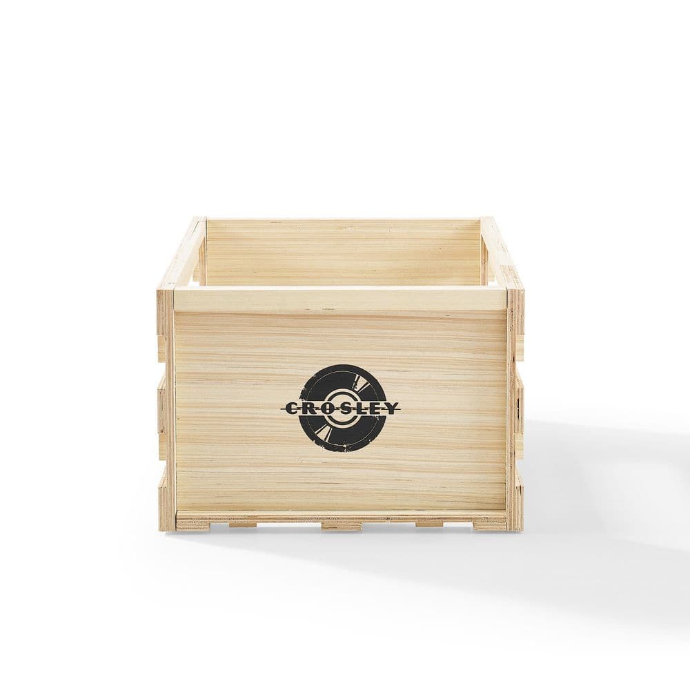 Crosley Record Storage Crate in Natural