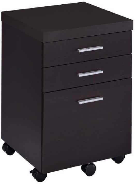 Coaster Home Furnishings Skylar 3-drawer Mobile File Cabinet Cappuccino