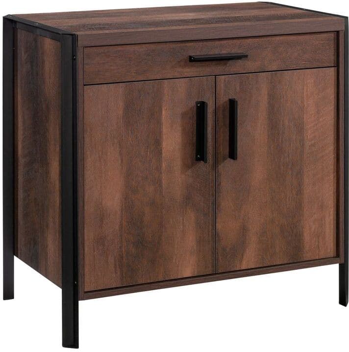 SAUDER Briarbrook Barrel Oak Accent Storage Cabinet with Doors