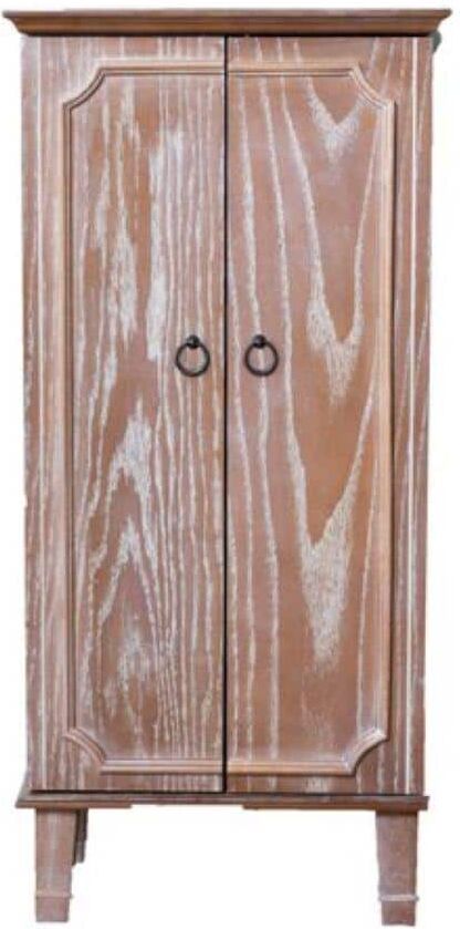 HIVES HONEY Cabby Ceruse Oak Jewelry Armoire with 7-Drawers 40 in. H x 19 in. W x 13.75 in. D