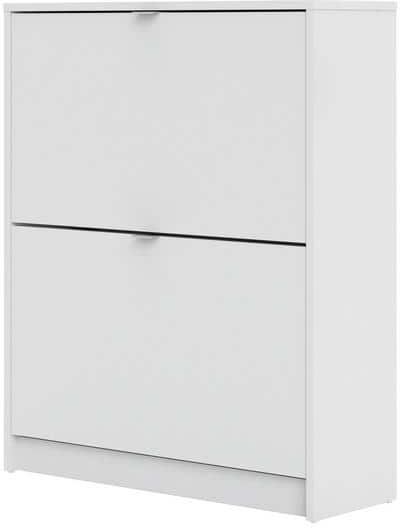 Tvilum 33.54 in. H x 27.68 in. W White Particle Board Shoe Storage Cabinet