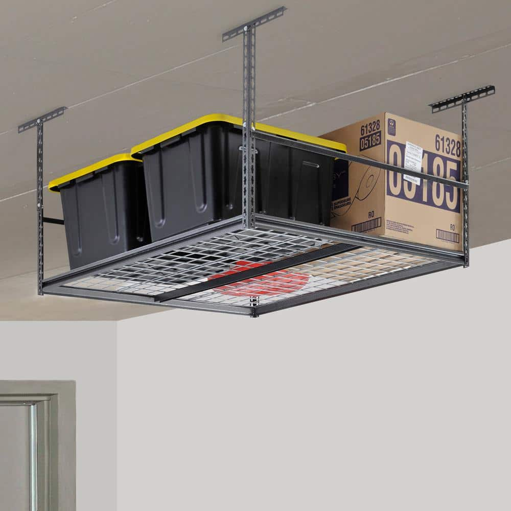 Muscle Rack Silver Vein Heavy-Duty Steel Storage Ceiling Rack with Wire Deck 47 in. W x 28 in. H x 47 in.