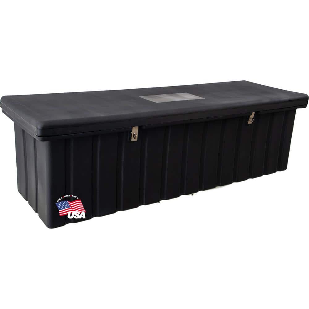 Buyers Products Company 23 in. x 25 in. x 77 in. Matte Black Plastic All-Purpose Truck Tool Box Chest