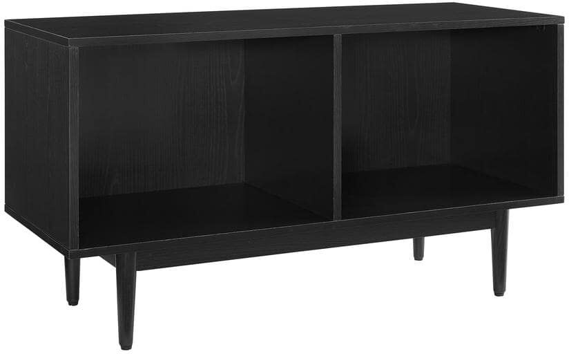 CROSLEY FURNITURE Liam Black Medium Record Storage Console Cabinet