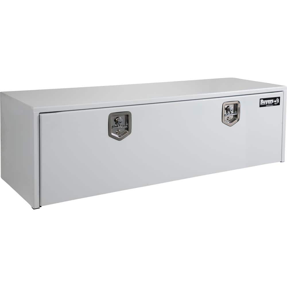 Buyers Products Company 18 in. x 18 in. x 60 in. White Steel Underbody Truck Tool Box