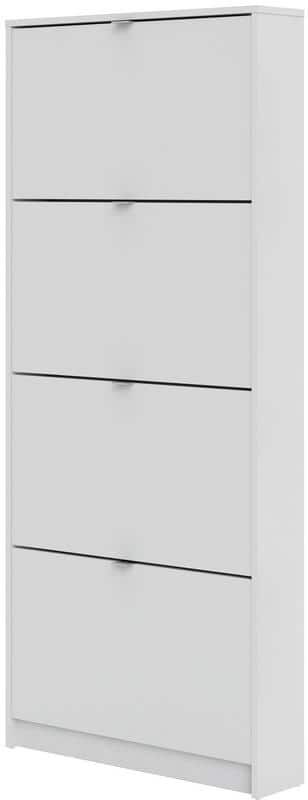 Tvilum 63.78 in. H x 27.68 in. W White Wood Shoe Storage Cabinet