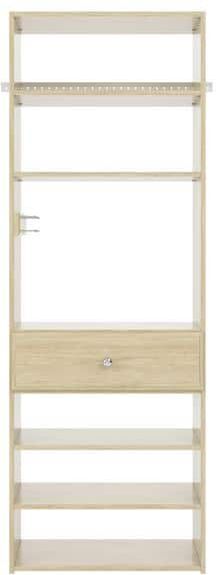 Closet Evolution 25.125 in. W Harvest Grain Accessory Wood Closet System Tower