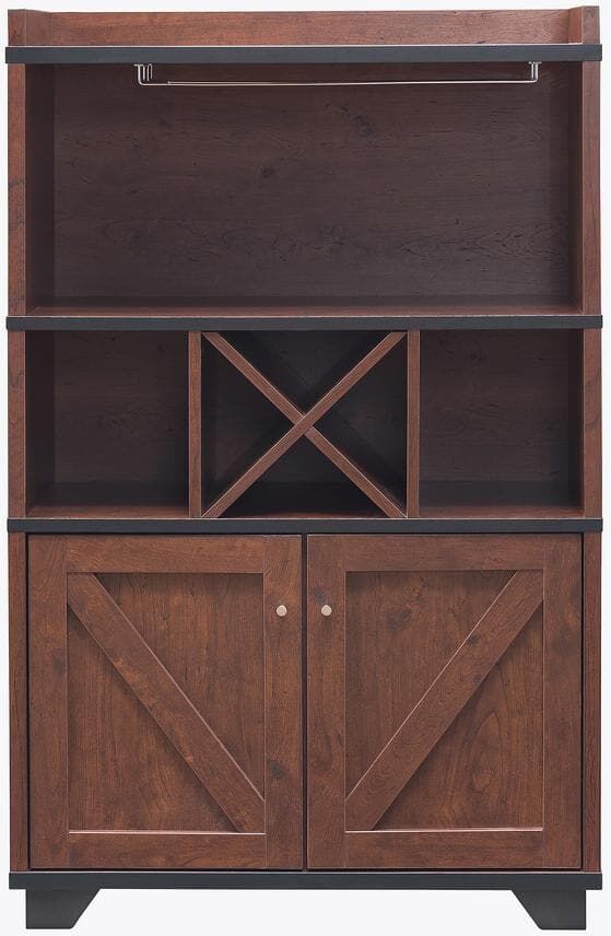 Furniture of America Capalli Vintage Walnut Buffet with Multi-Storage