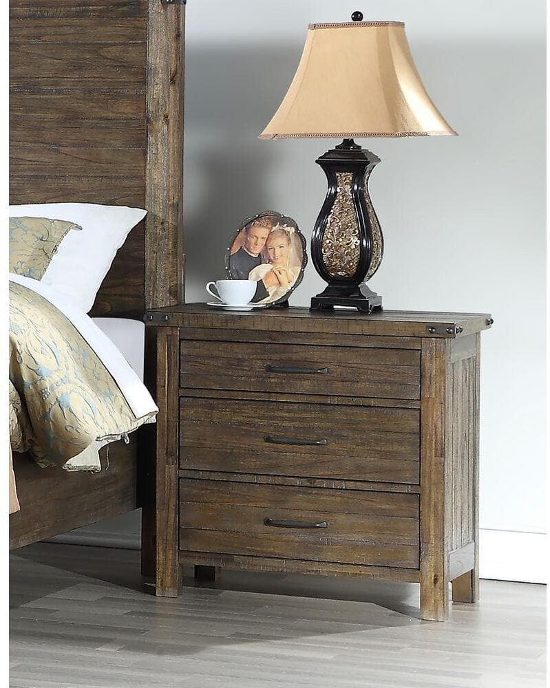 NEW CLASSIC HOME FURNISHINGS New Classic Furniture Galleon Walnut 3-drawer Nightstand