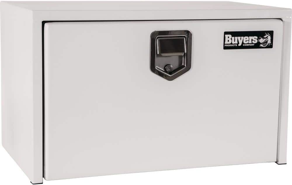 Buyers Products Company 18 in. x 18 in. x 24 in. White Steel Underbody Truck Tool Box