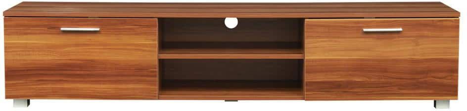 JASMODER 63.00 in. Walnut TV Stand Fits TV's up to 73 in.