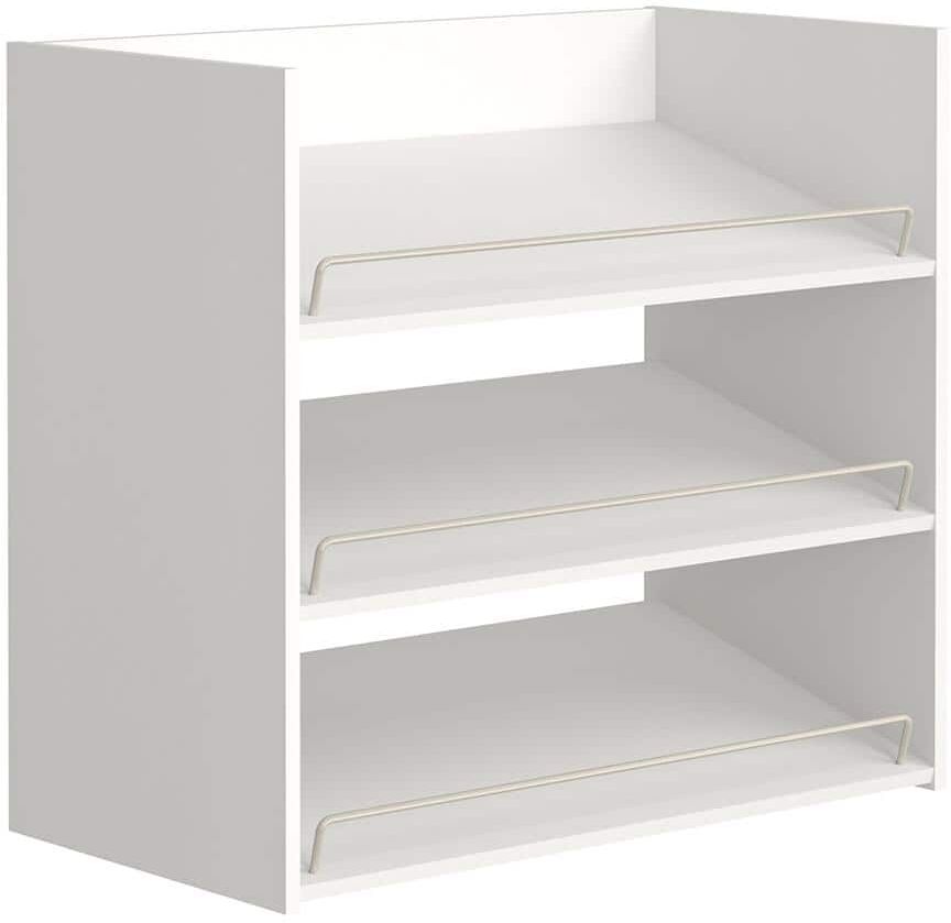 ClosetMaid Impressions 3-Shelf White Shoe Organizer