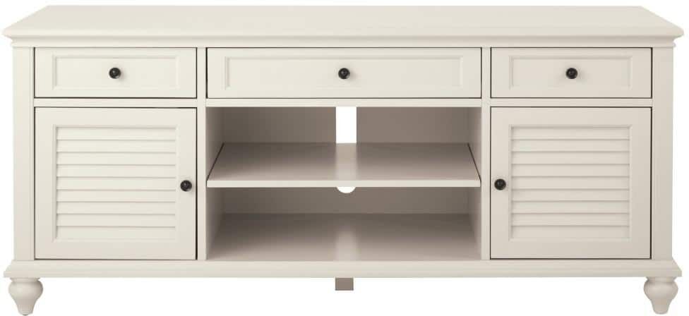 Home Decorators Collection Hamilton 59 in. Off-White 3-Drawer TV Stand