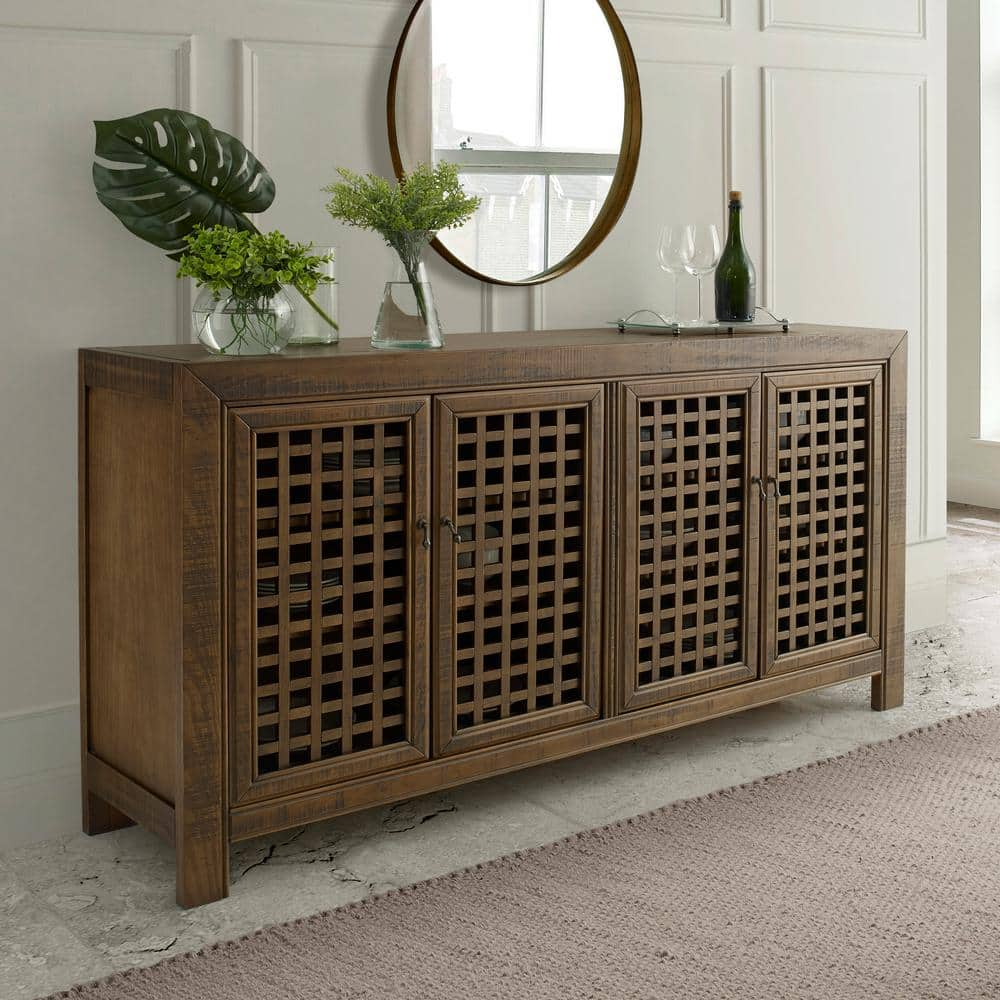 Steve Silver Rio 4 Door Accent Cabinet Mocha