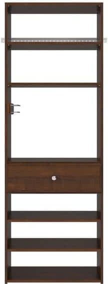 Closet Evolution 25.125 in. W Espresso Accessory Wood Closet System Tower