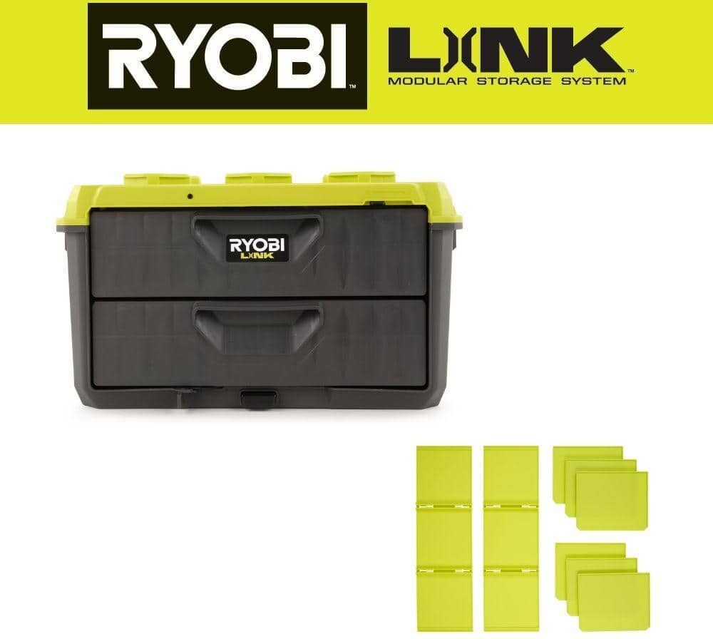 RYOBI LINK 2-Drawer Tool Box with 2-Drawer Divider