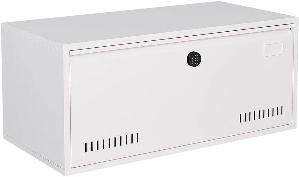 Modern Electronic Digital Lateral White File Cabinet with Hanging Rod for letter