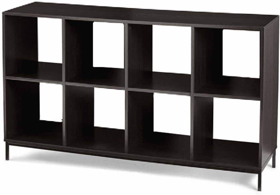 33.2 in. H x 57.6 in. W x 15.4 in. D Espresso 8- Cube Organizer